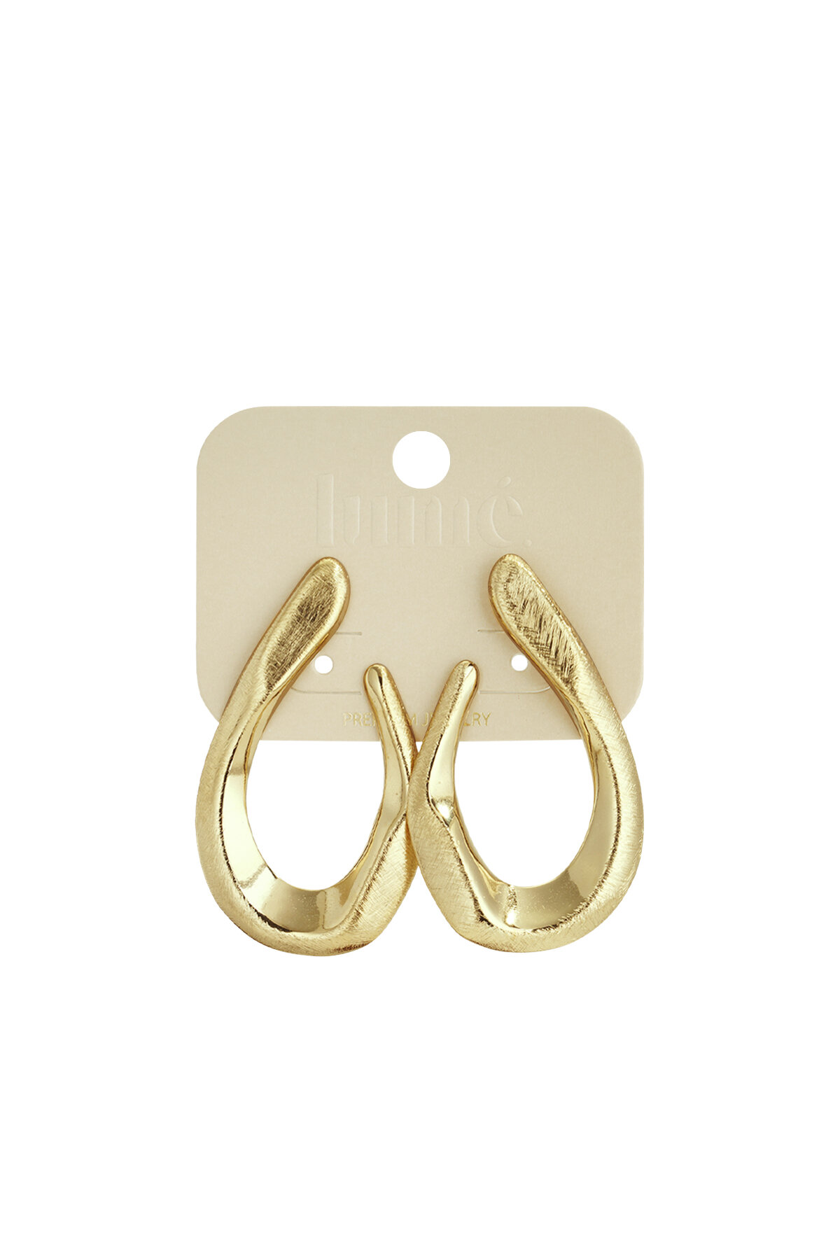 Orecchini a bottone di forma irregolare, casual, quotidiani, semplici, gioielli da donna h5 Immagine4