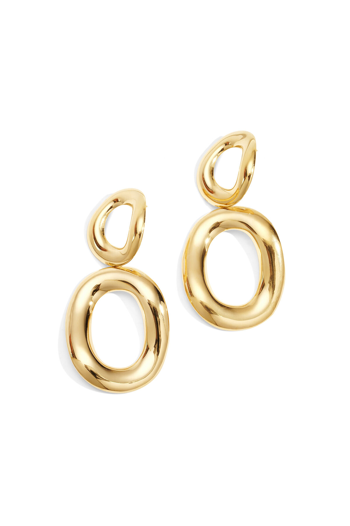 Stainless Steel Drop Earrings circle Casual Daily Simple Series Women's jewelry Picture3