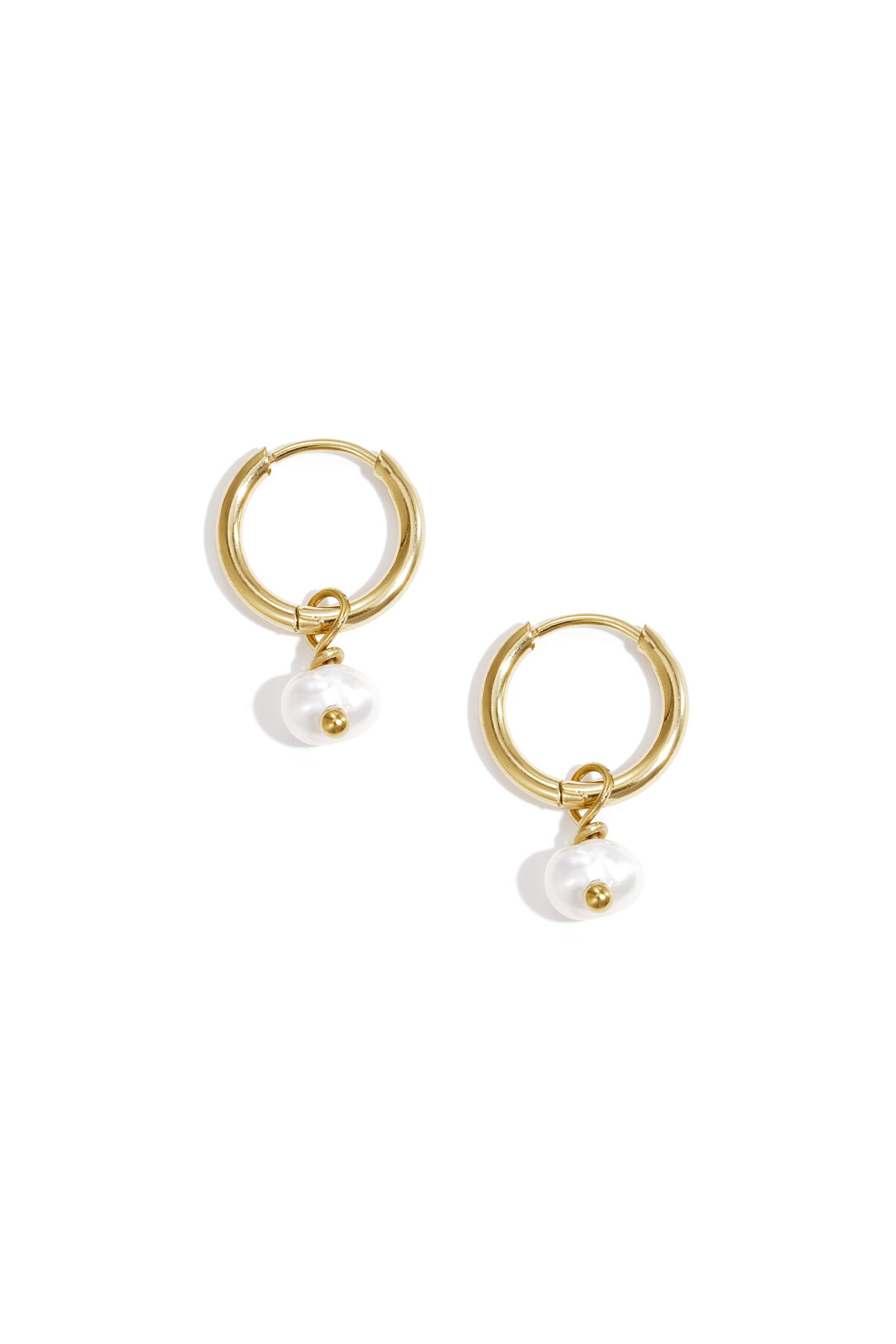 Earrings Pearl Of The Sea Grey Stainless Steel 2