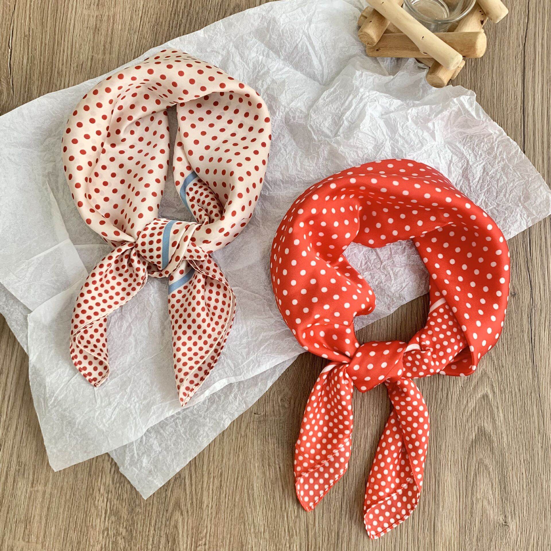 1 Piece Polychrome Polka Dots Polyester Women's Bandana