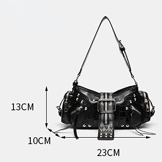 1 Piece Luxurious Series Punk Rivet PU Women's Shoulder Bags Picture6