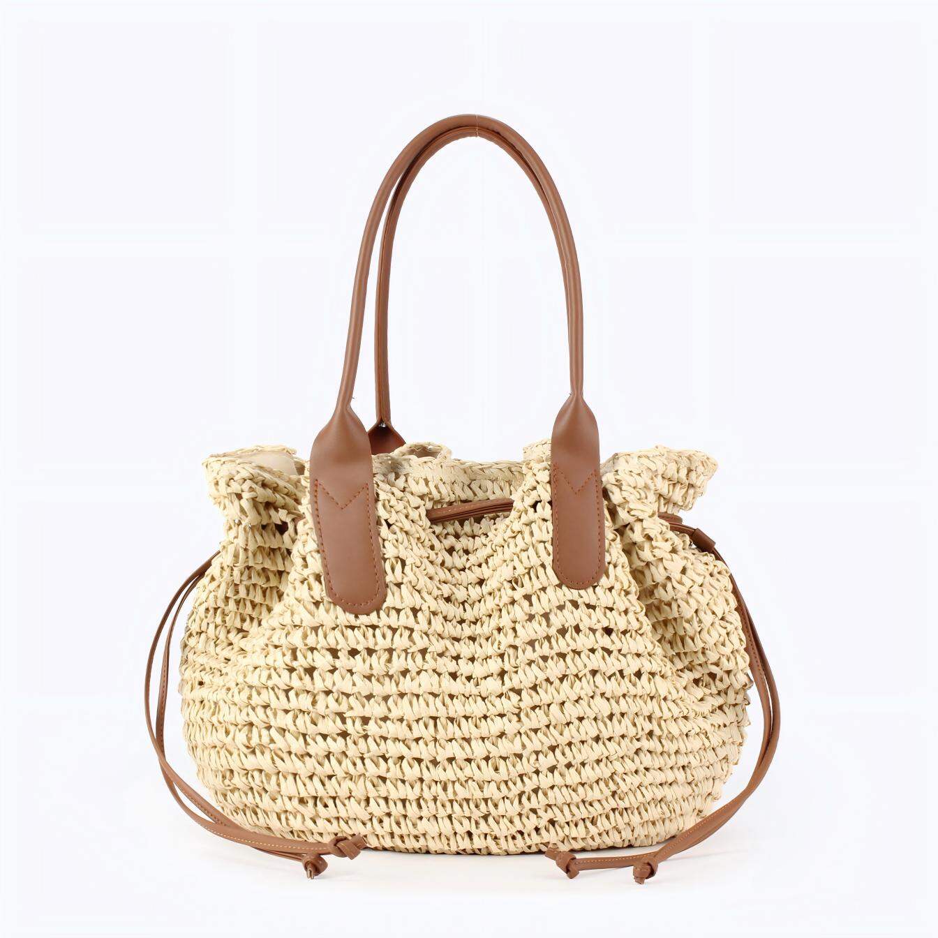 Vacation Woven Cotton Durable Women's Beach Bags Picture2