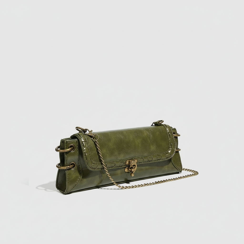1 Piece Simple Series Retro Solid Color PU Women's Shoulder Bags