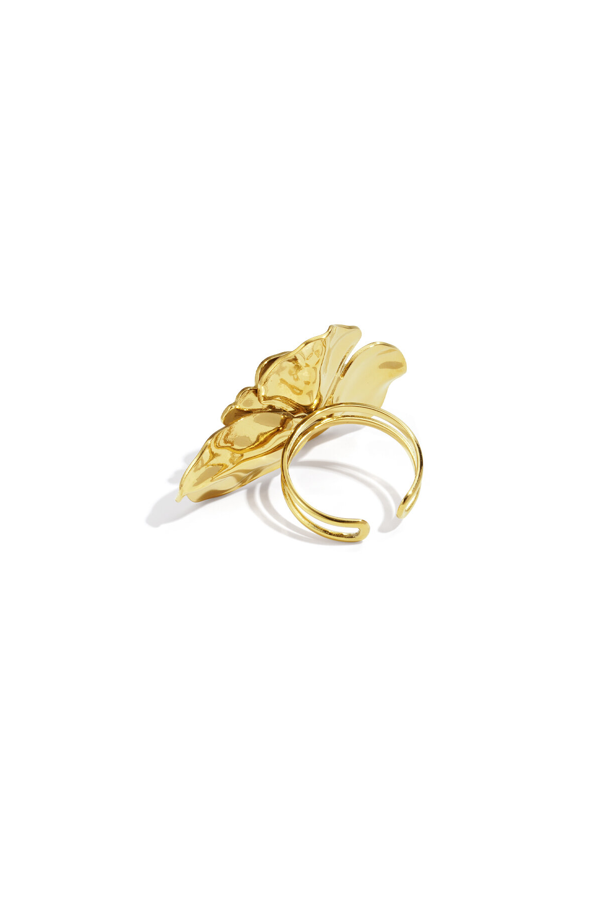 Stainless Steel Statement Rings Flower Casual Daily Simple Series Women's jewelry Picture4