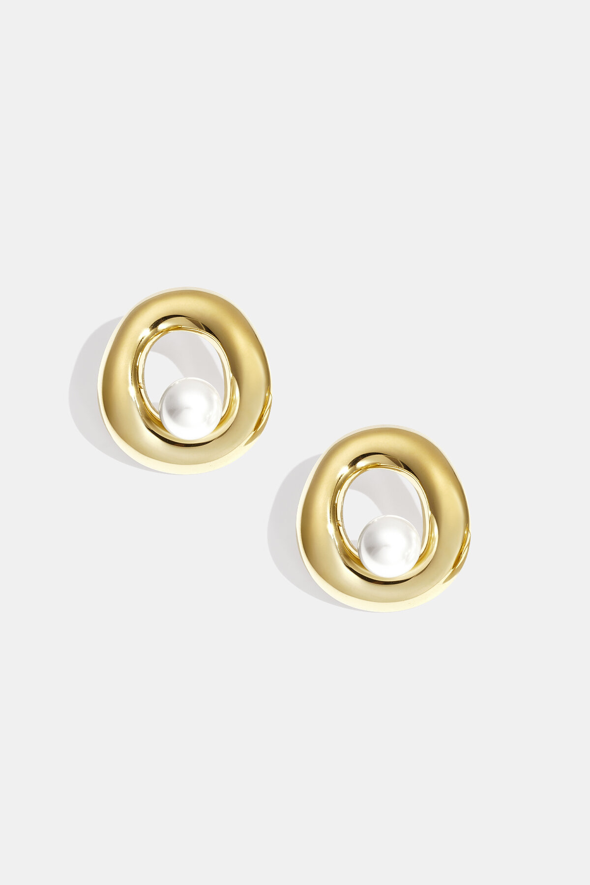 Boucles d'oreilles puces en acier inoxydable, style rond, collection décontractée et simple pour femmes h5 