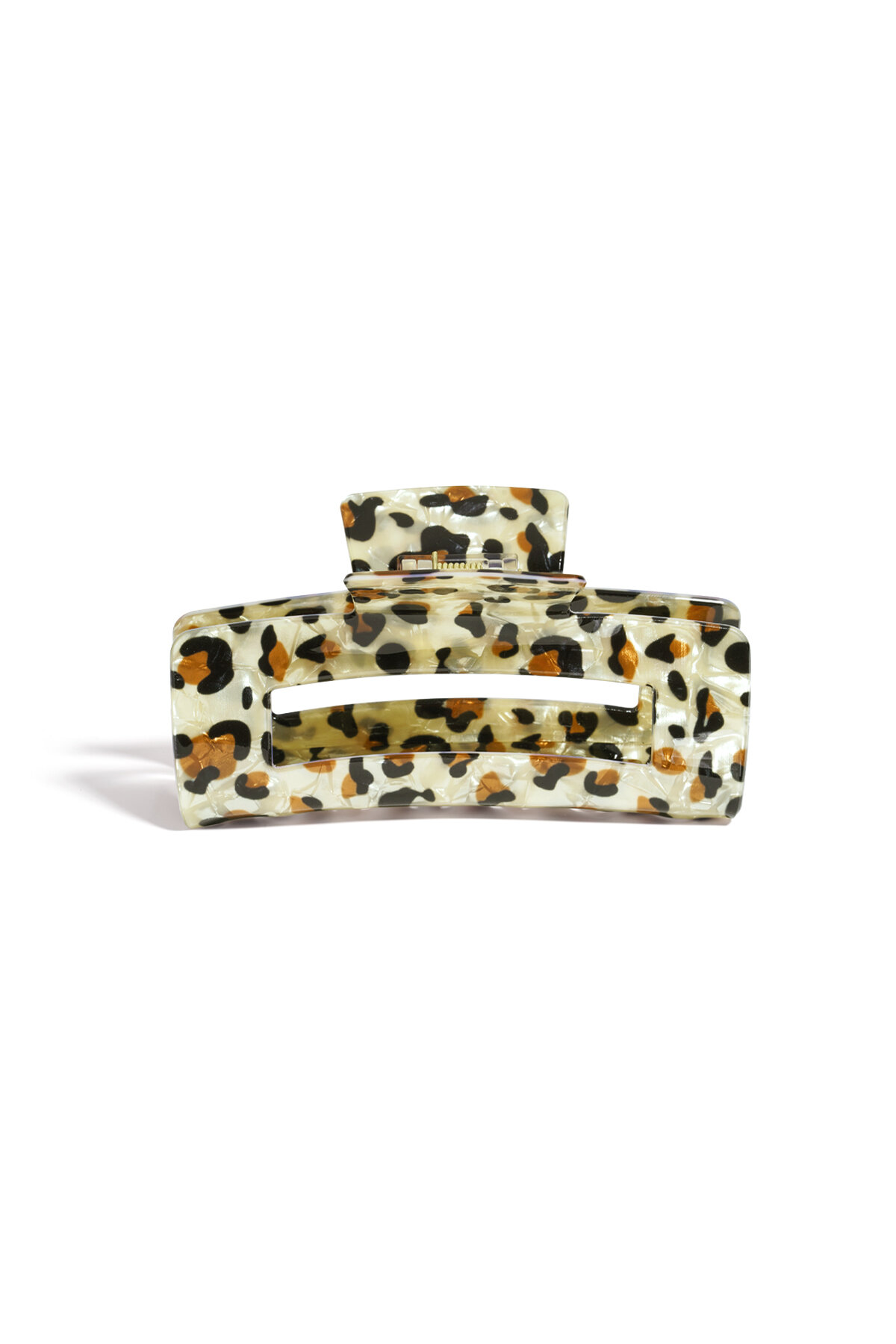 Pinzas para el cabello con estampado de leopardo, accesorios casuales de acrílico para uso diario 2