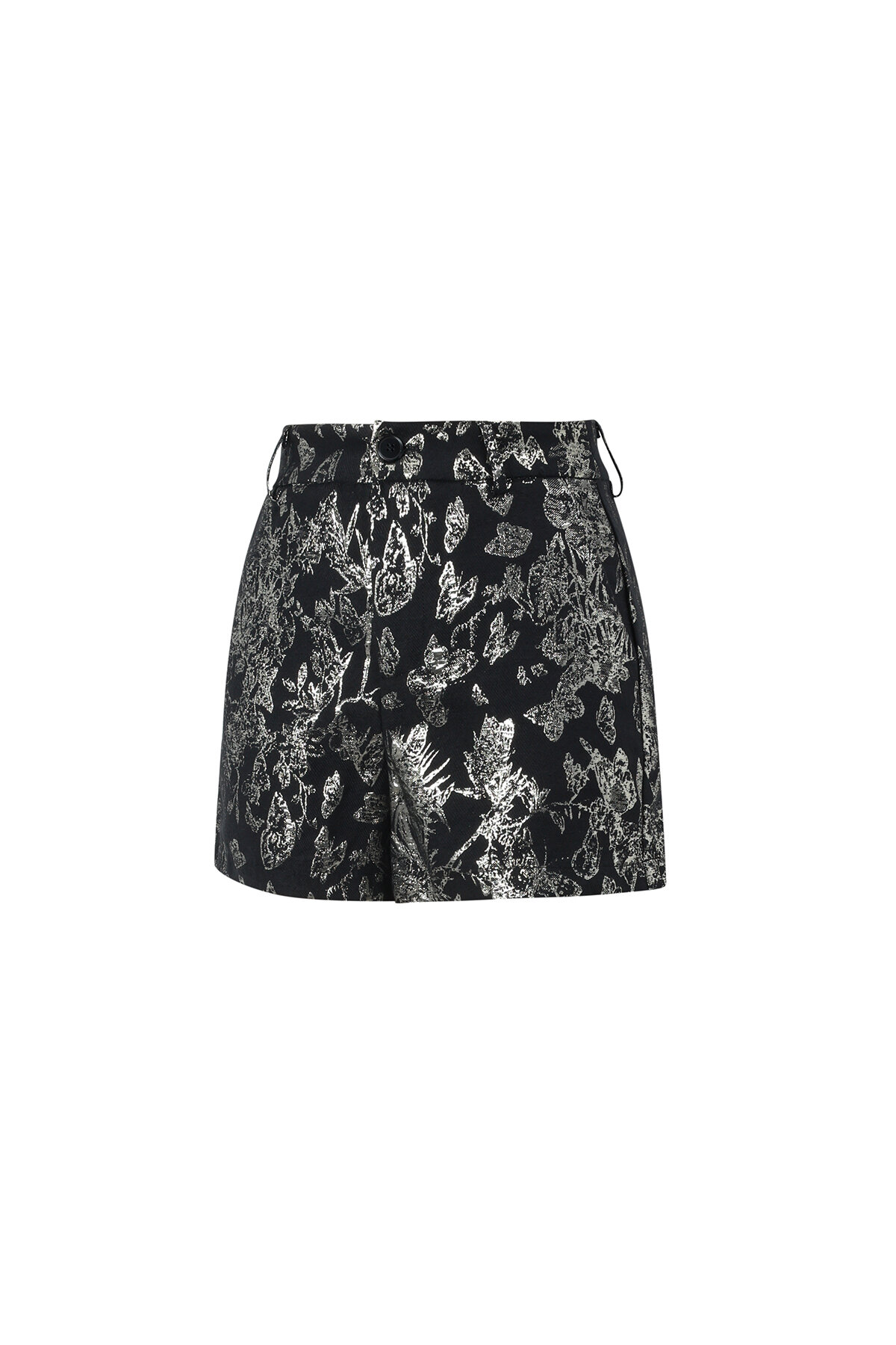 Woven Polyester Fiber Women's Shorts Elegant Floral Print h5 Picture2