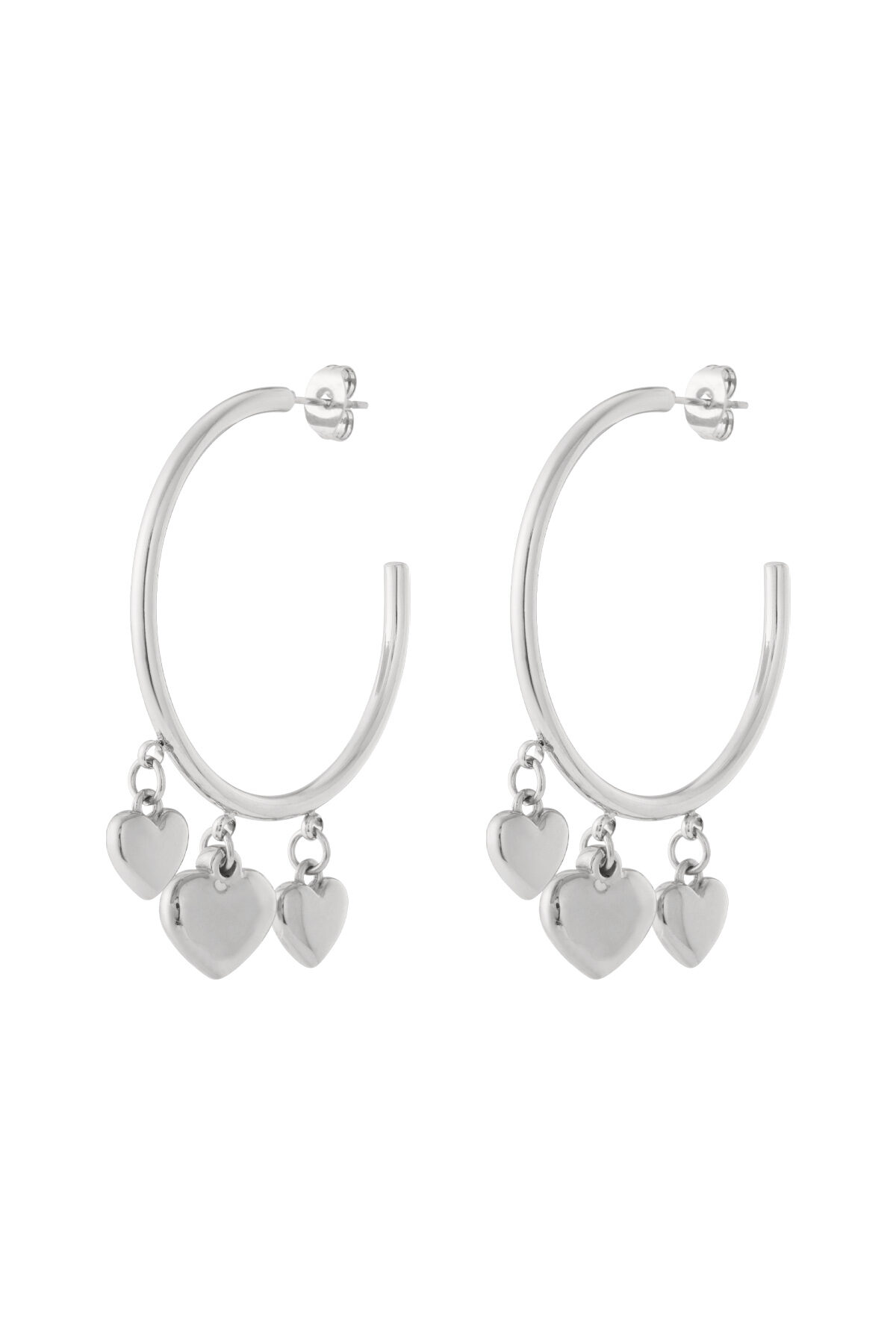 Hoop heart Earrings Picture3