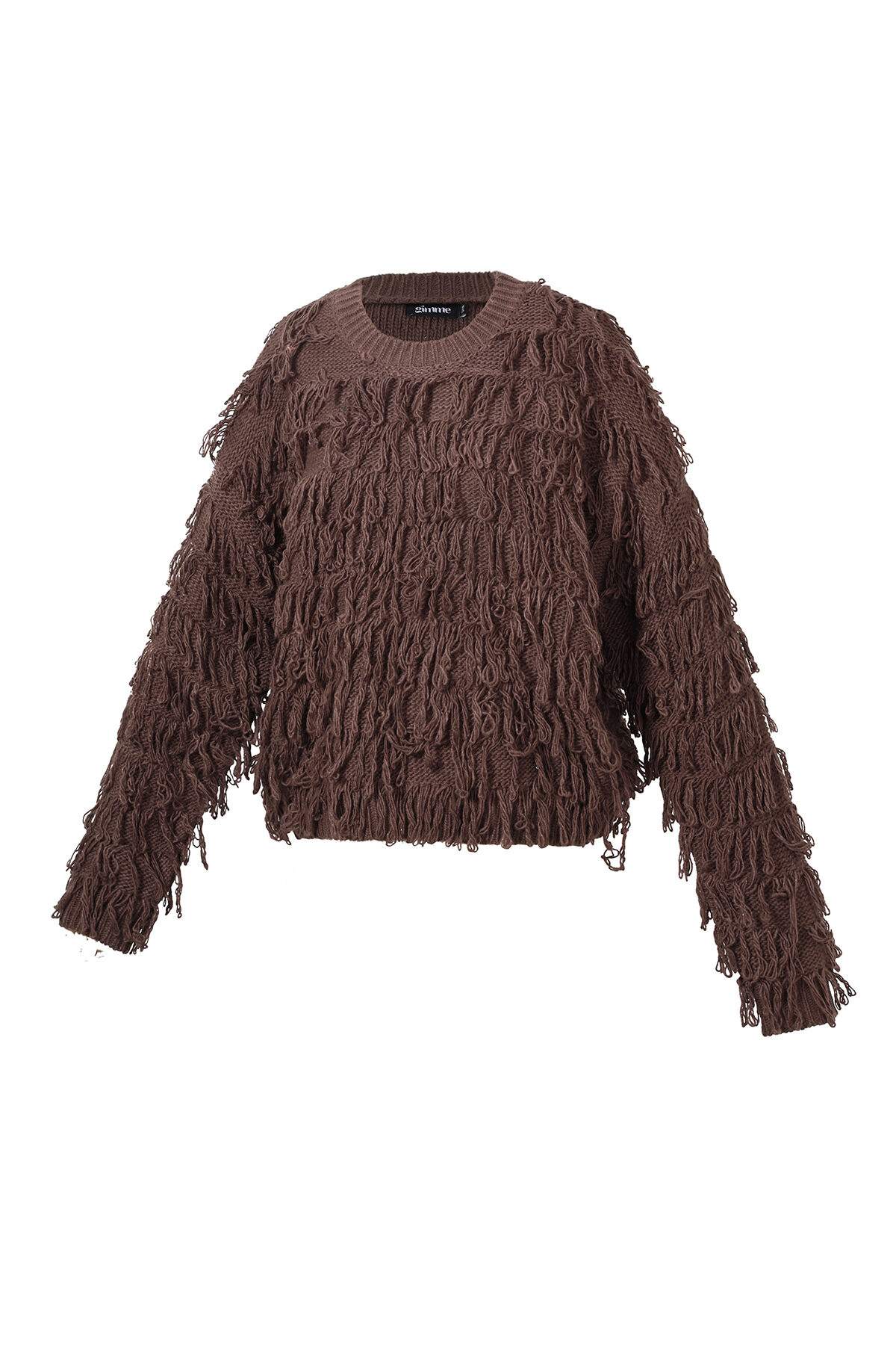 Knitted sweater with fringes h5 Picture2