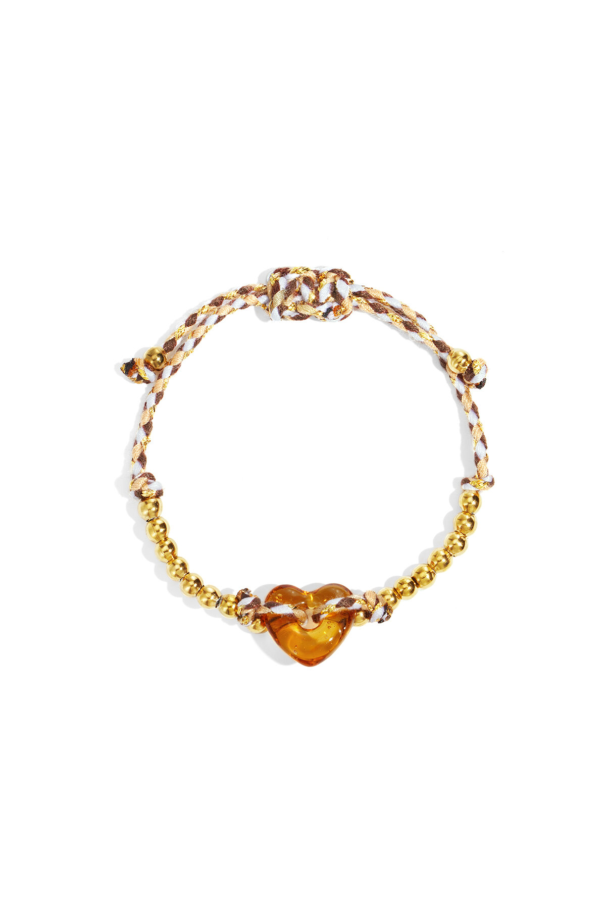 Polyester Beaded Bracelets Heart Casual Daily Simple Series Women's jewelry 2