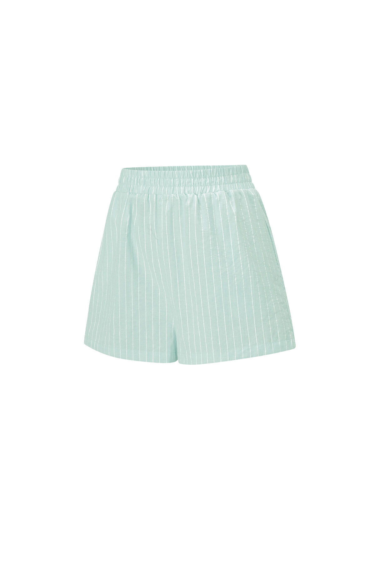 Cotton Woven Women's Shorts Casual Stripes Picture2