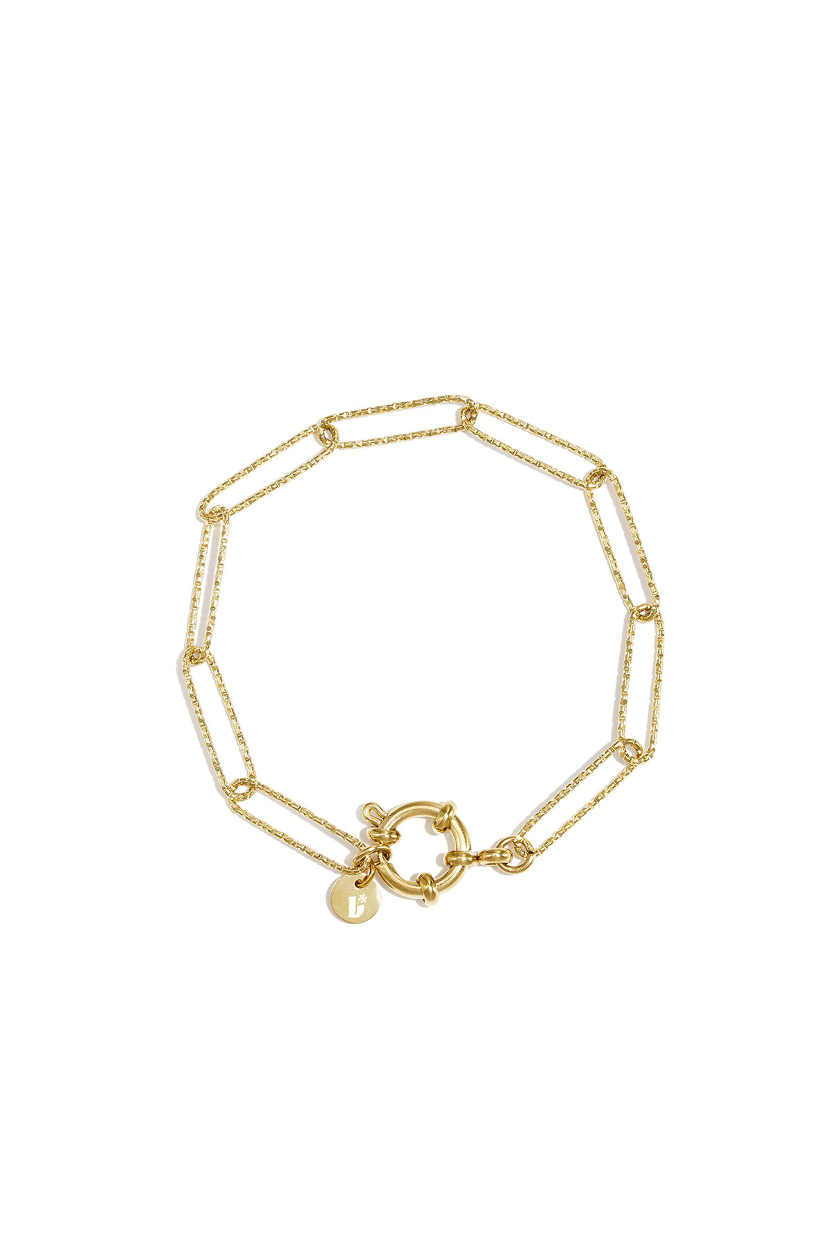 bracciale con chiusura frontale e maglie lunghe 2