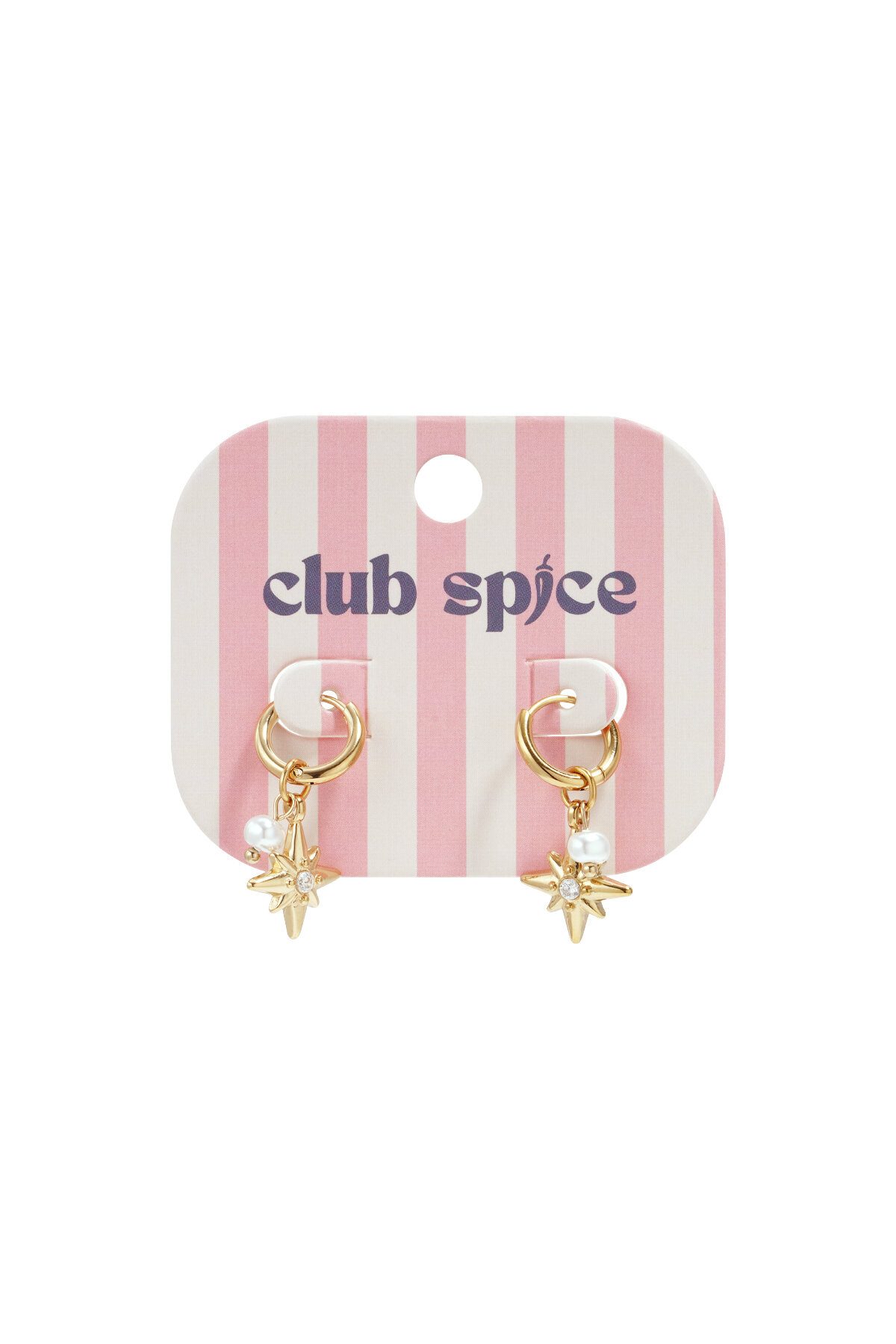 Earrings with pearl and star pendants h5Picture3