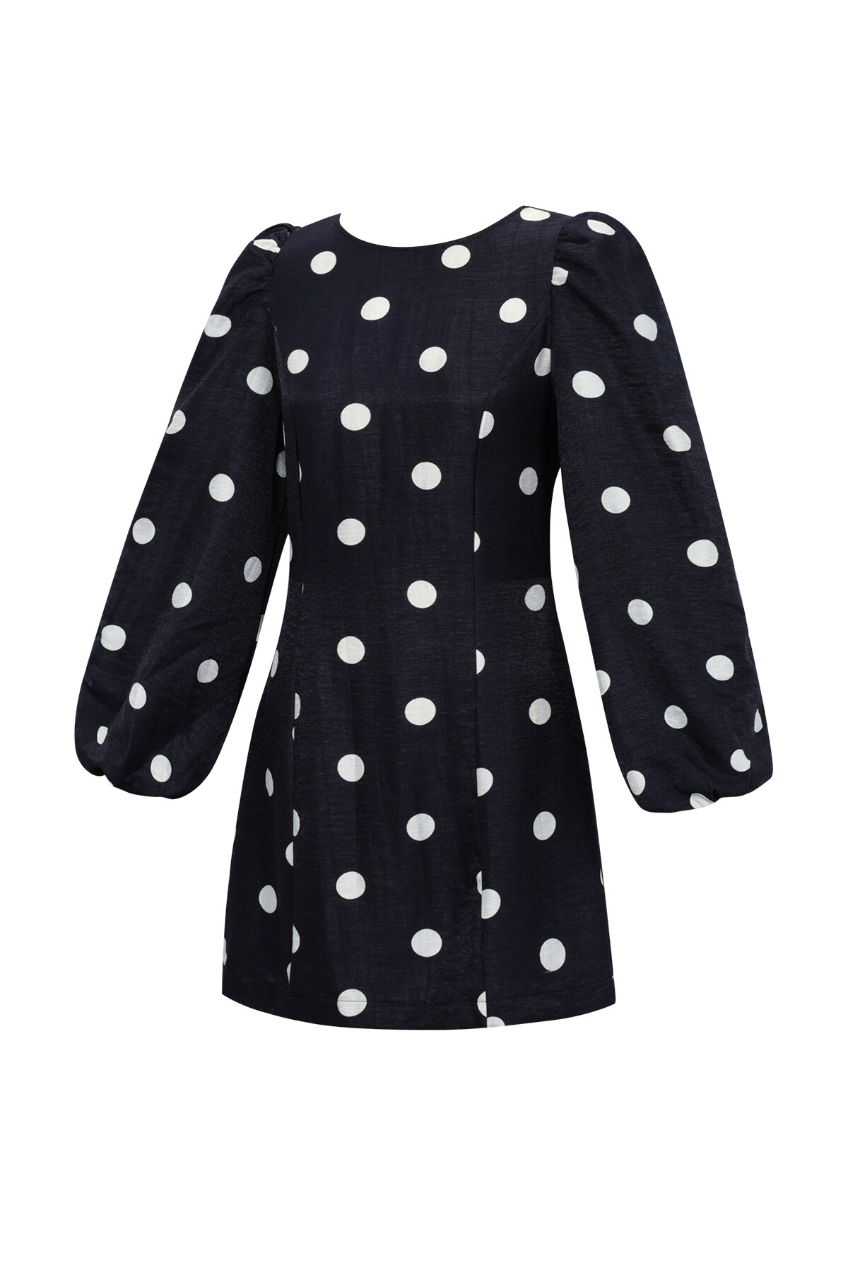 Woven Polyester Fiber Women's Mini Dress Elegant Polka Dots h5 Picture2