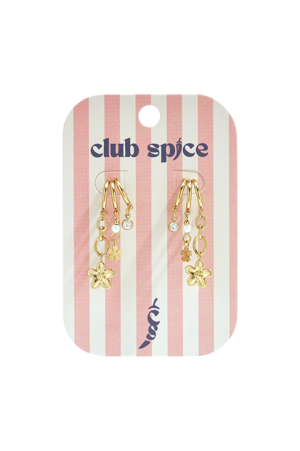 Pendientes colgantes de acero inoxidable con diseño floral, estilo casual y lujoso para uso diario. Joyería para mujer. Imagen3