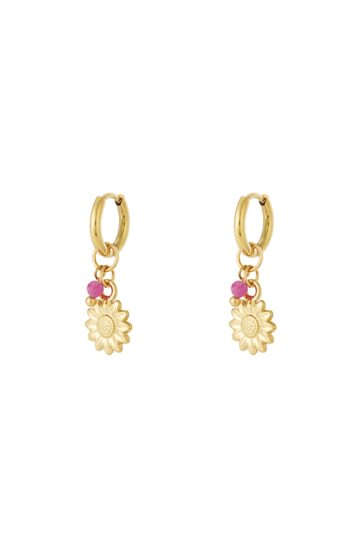 Pink petal Earrings 2