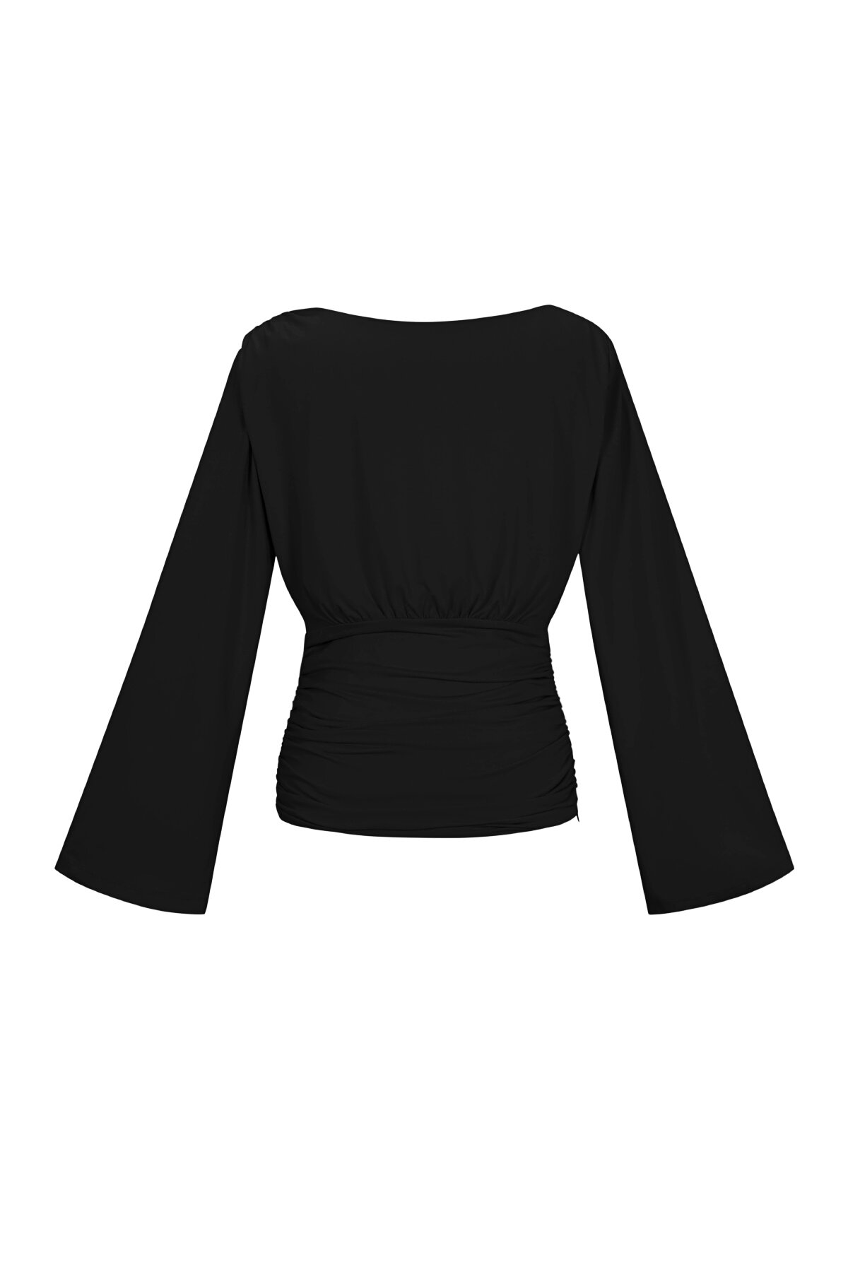 Gewebte Polyesterfasern Damen Langarmshirt Elegantes Einfarbiges Herbst/Winter h5 Bild3