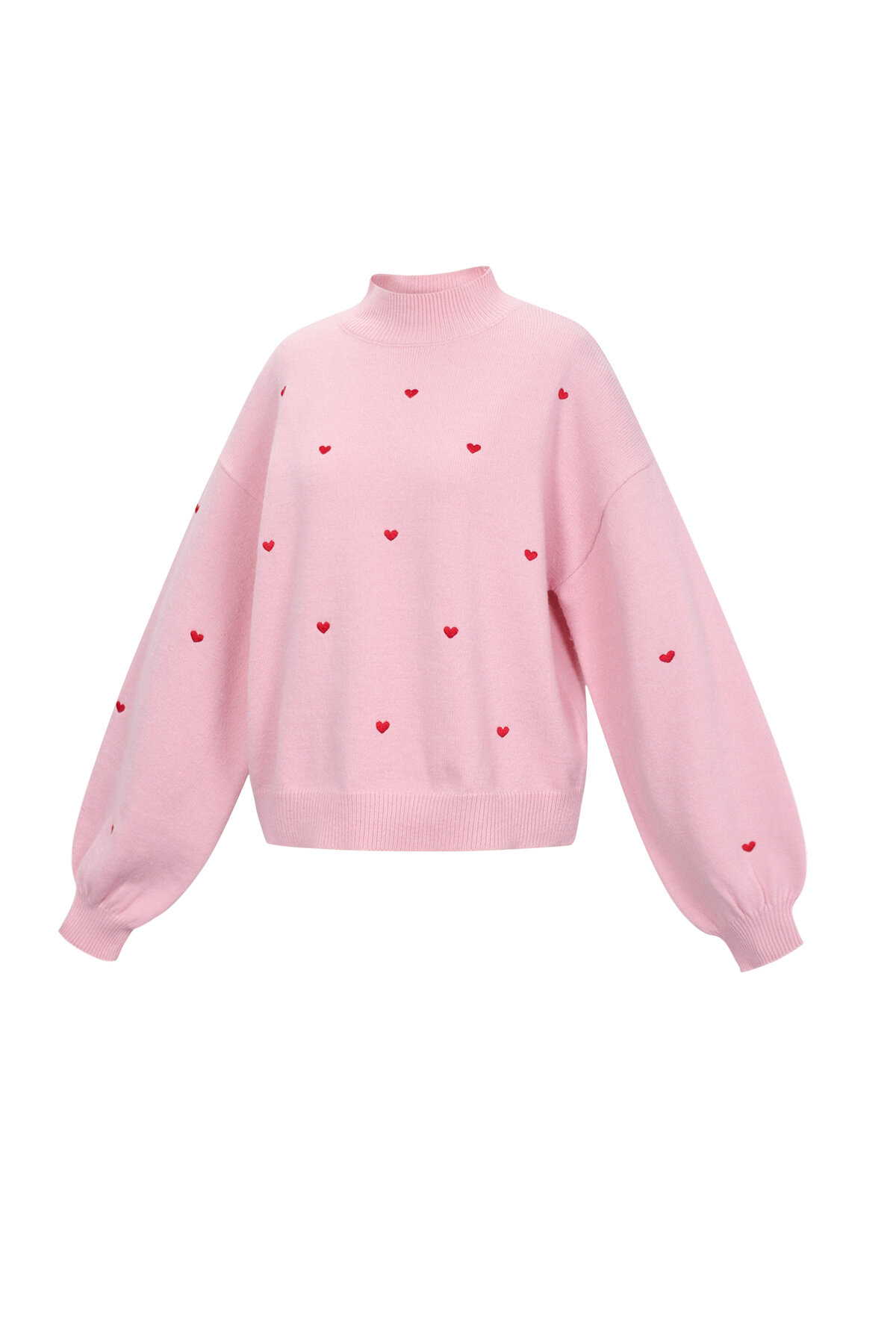 Maglione lavorato a maglia con cuori Immagine2