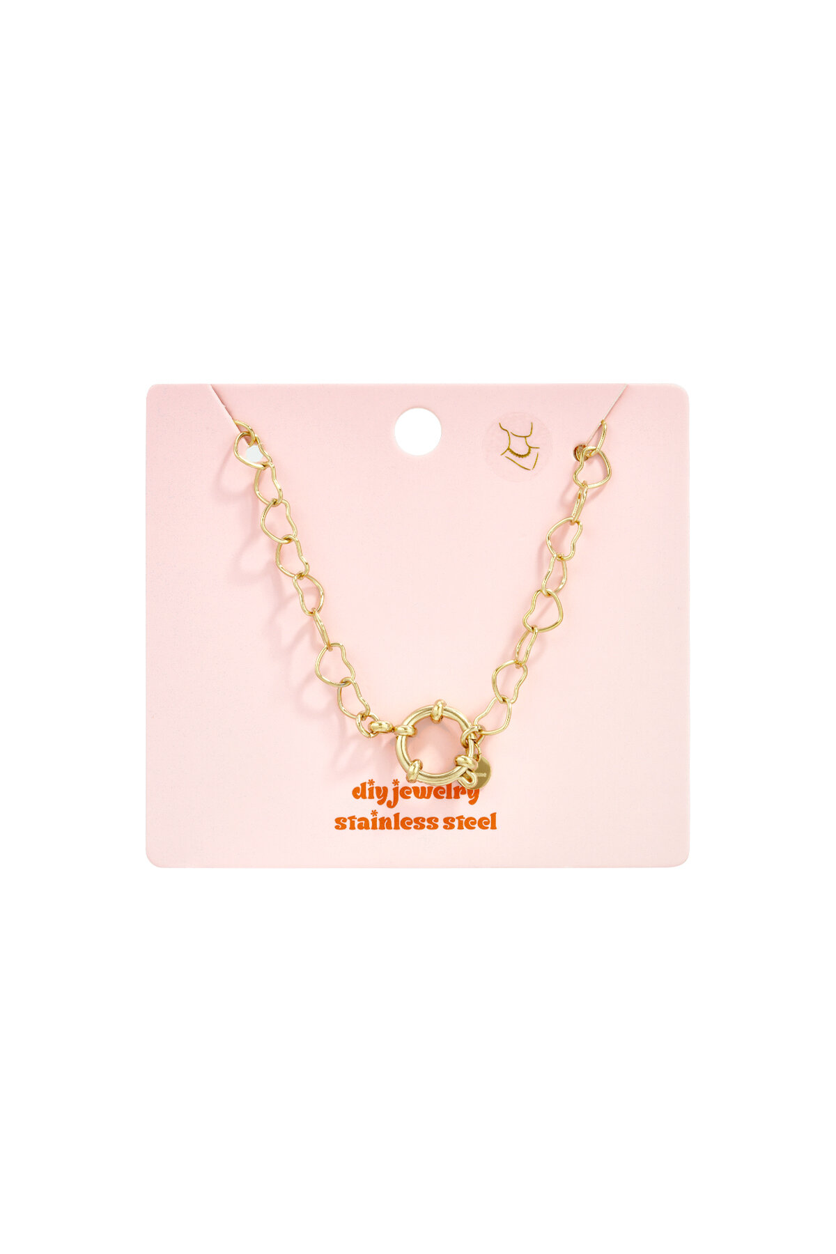 2-in-1 necklace bracelet with heart-shaped links Picture5