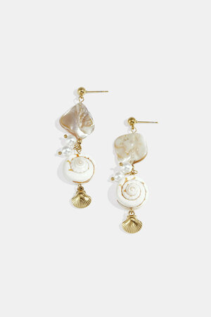 Stainless Steel Dangle Earrings shell Vacation Daily Romantic Series Women's jewelry h5