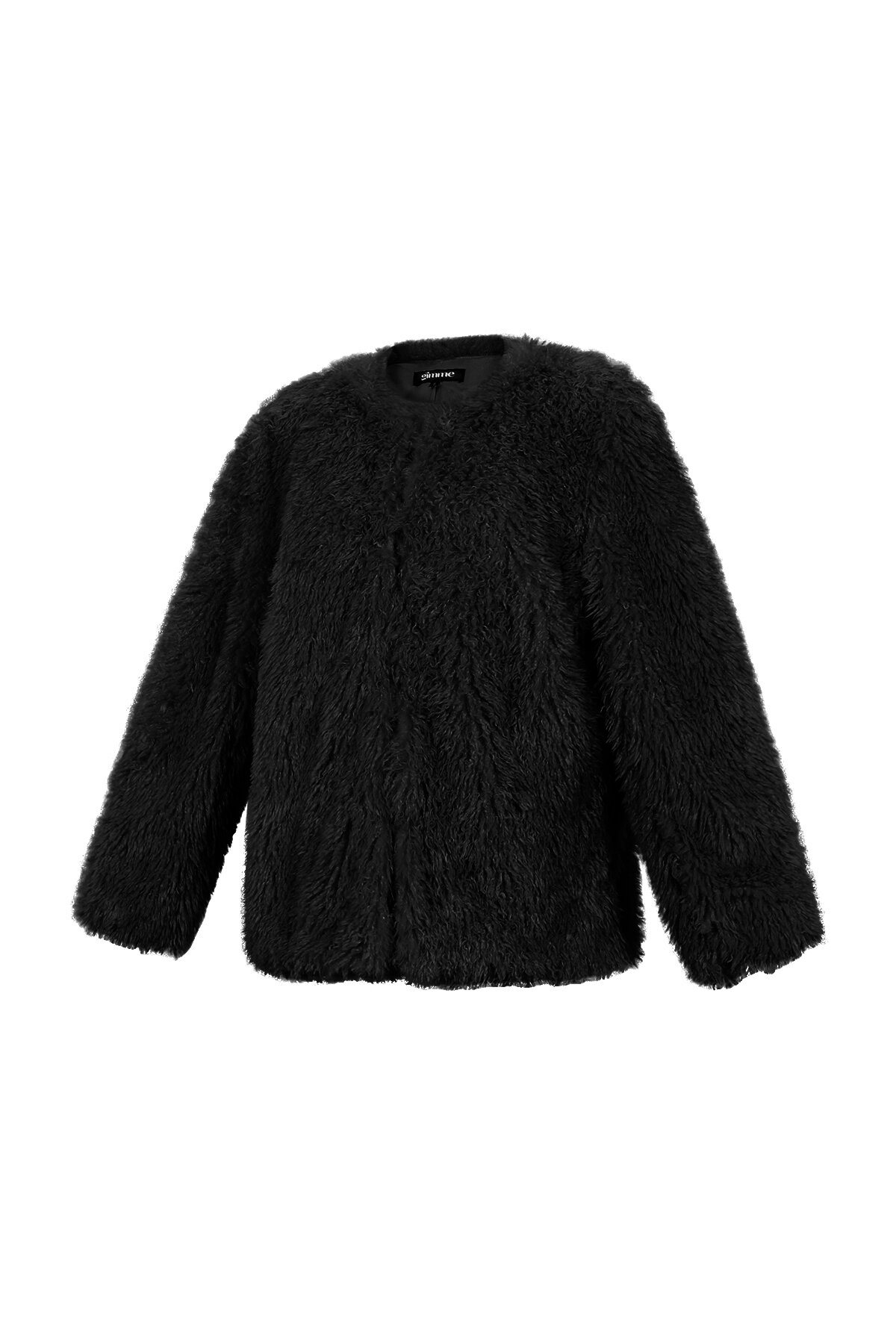 Woven Polyester Fiber Women's Jacket Elegant Solid Color Fall/Winter h5 Picture2