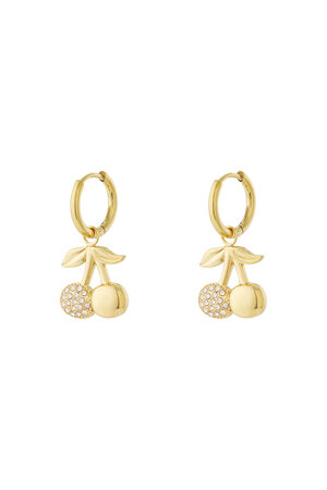Cherry sparkle earrings h5