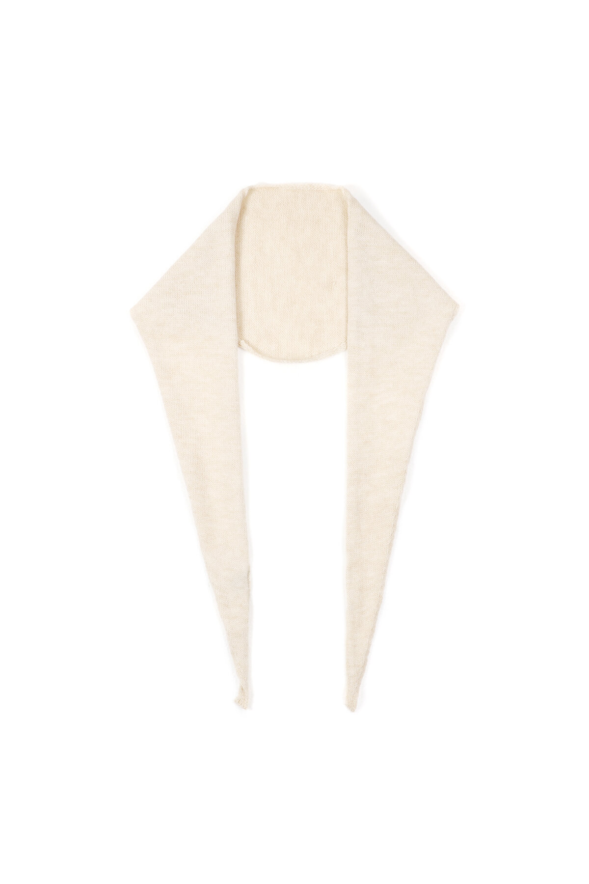 Écharpe triangulaire minimaliste unie h5Image5