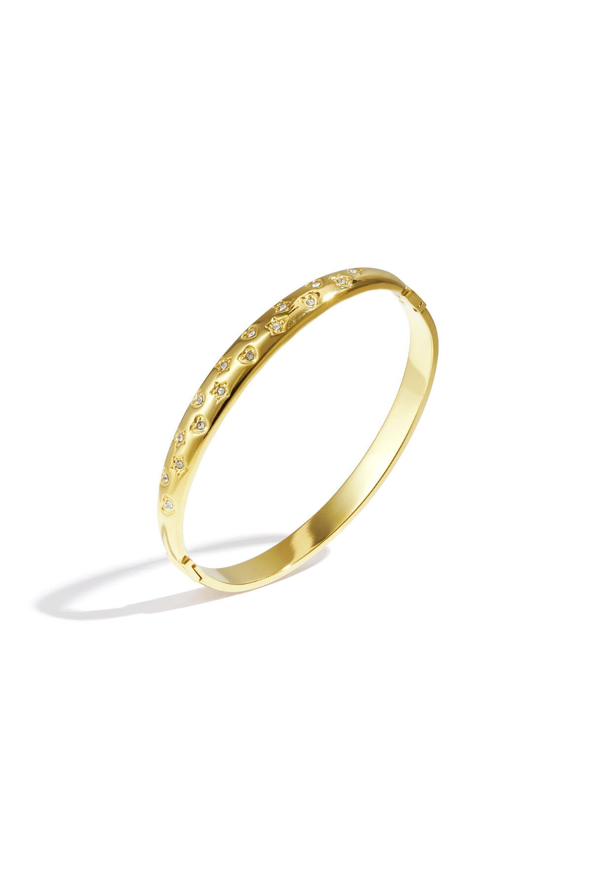 Stainless Steel Bangles Polka Dots Casual Daily Simple Series Women's jewelry h5