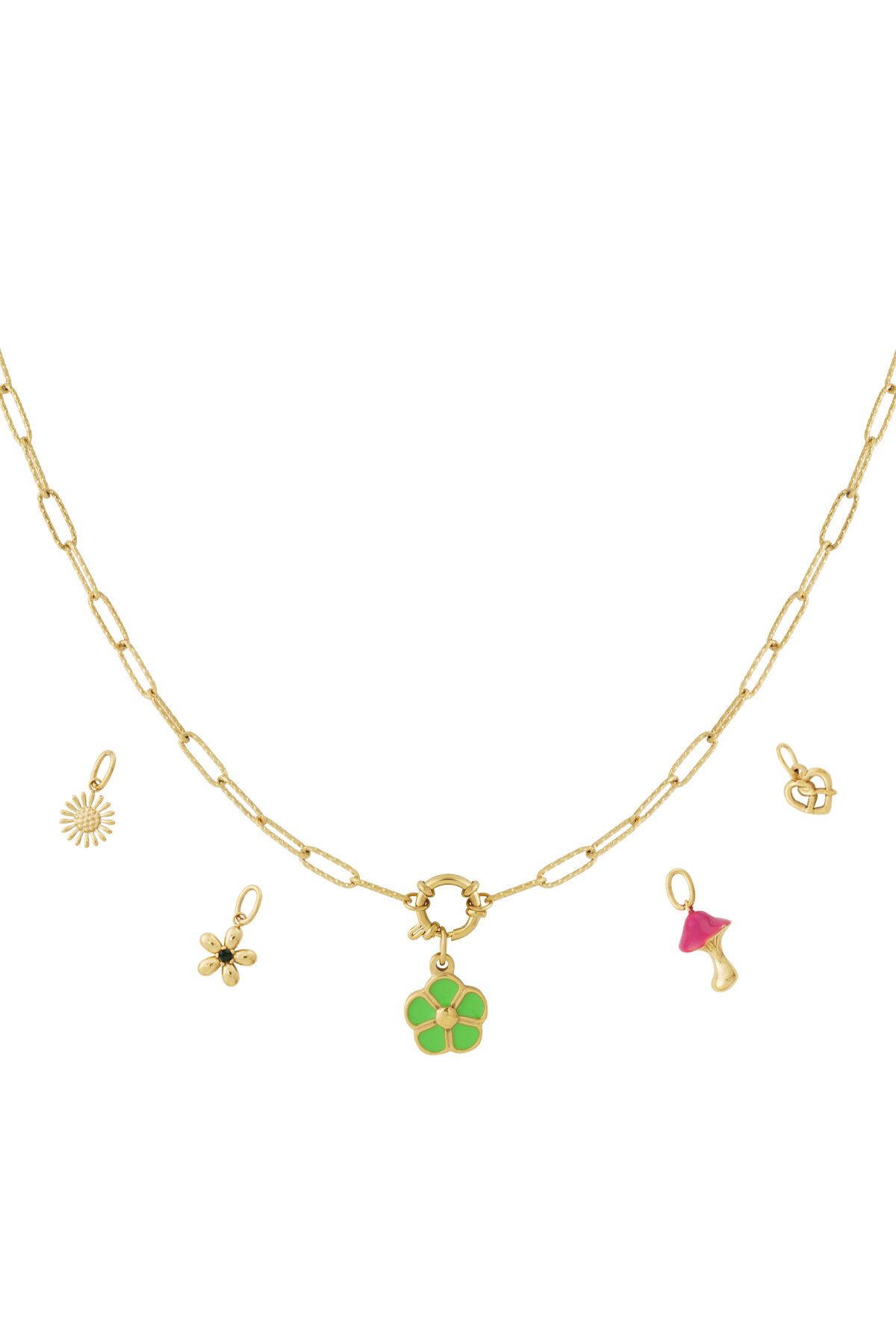 Collana fai da te con trifoglio