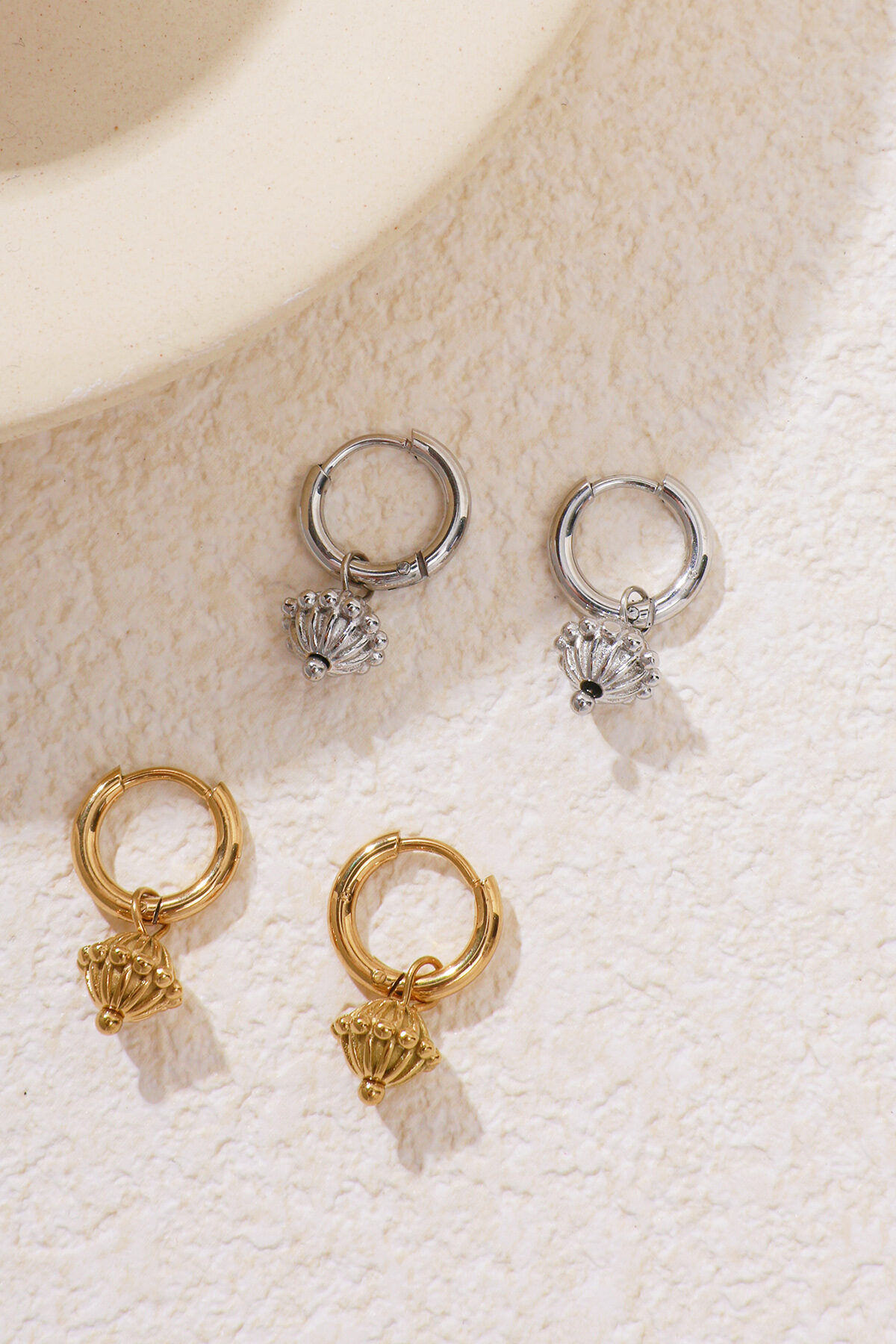 Globe charm earrings h5 Picture4