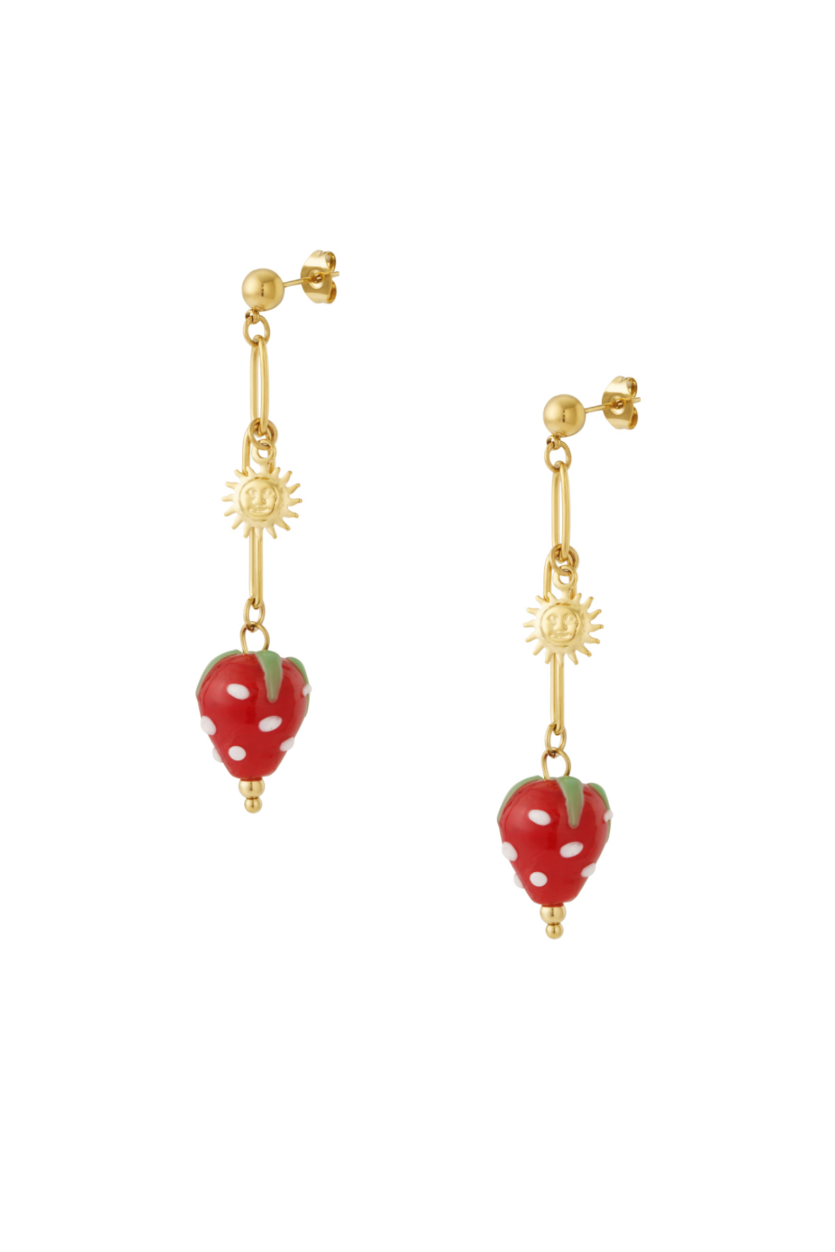 Strawberry sun Earrings 2