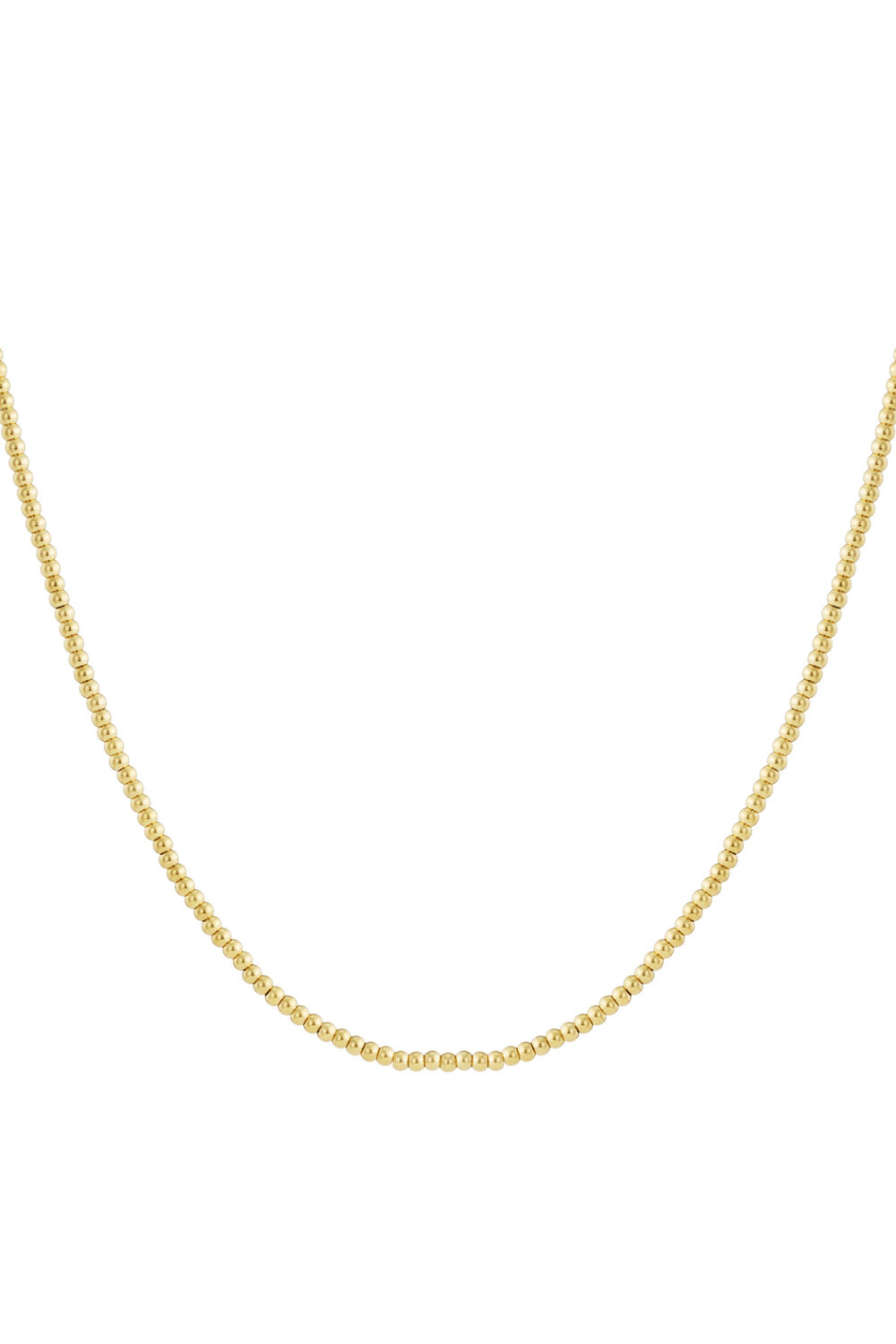 Solid bead necklace-4mm