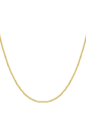 Solid bead necklace-4mm h5