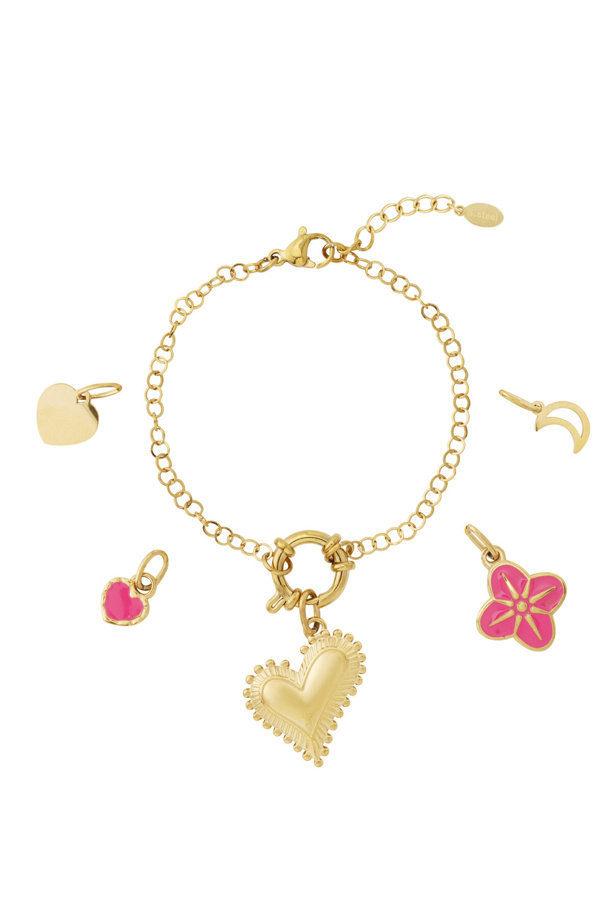 Chunky heart DIY bracelet h5 