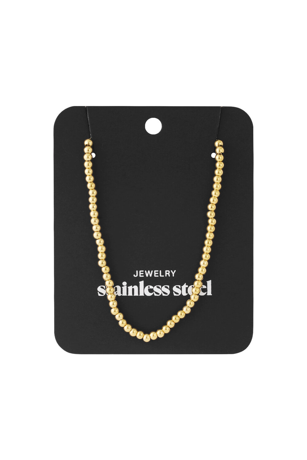 Solid bead necklace-4mm h5Picture4