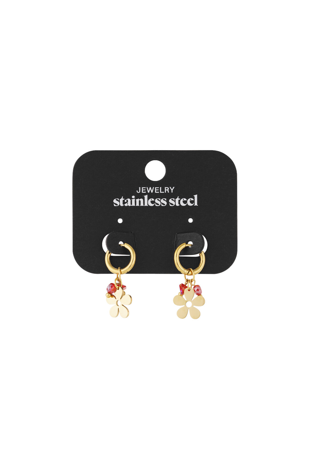 Stainless Steel Drop Earrings Flower Casual Daily h5 Picture4