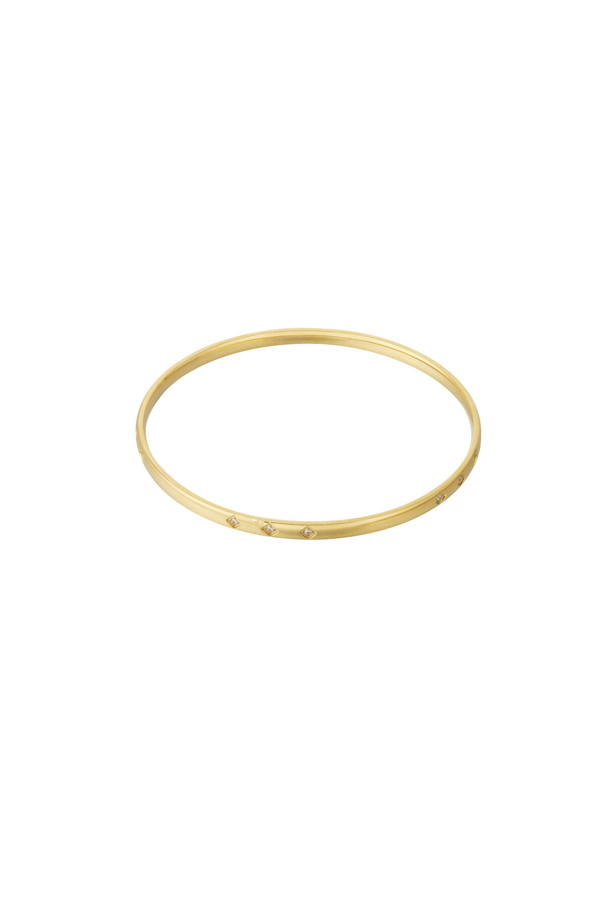Simple mini diamond bangle 2