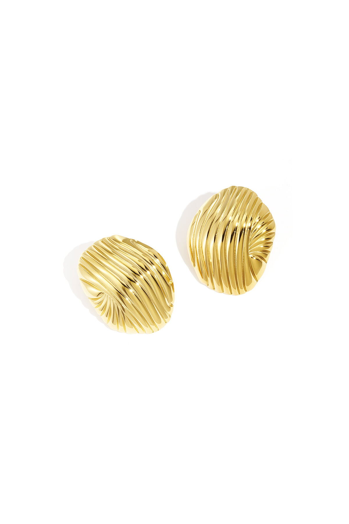 Pendientes de acero inoxidable con forma irregular, serie informal, para uso diario, joyería para mujer. 2