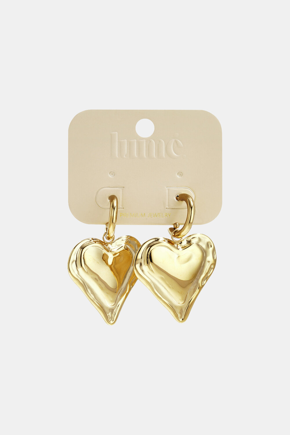 Earrings with large hanging heart h5Picture4