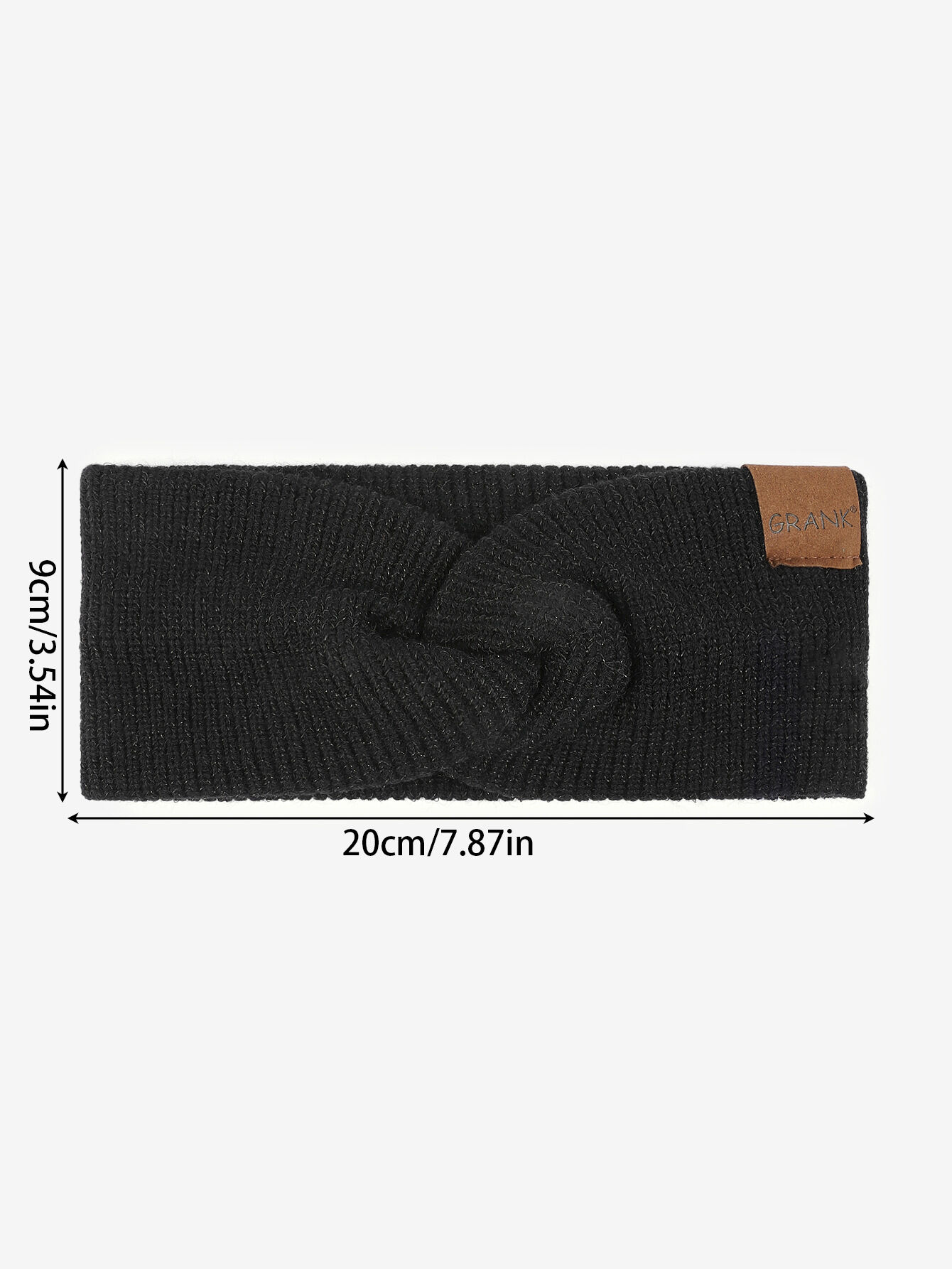1 Piece Simple Solid Color Double Layer Knitted Women's Hair Bands h5Picture4