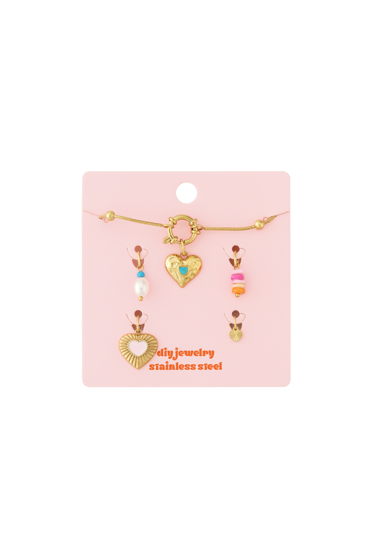 Bonita pulsera DIY de corazón Imagen3