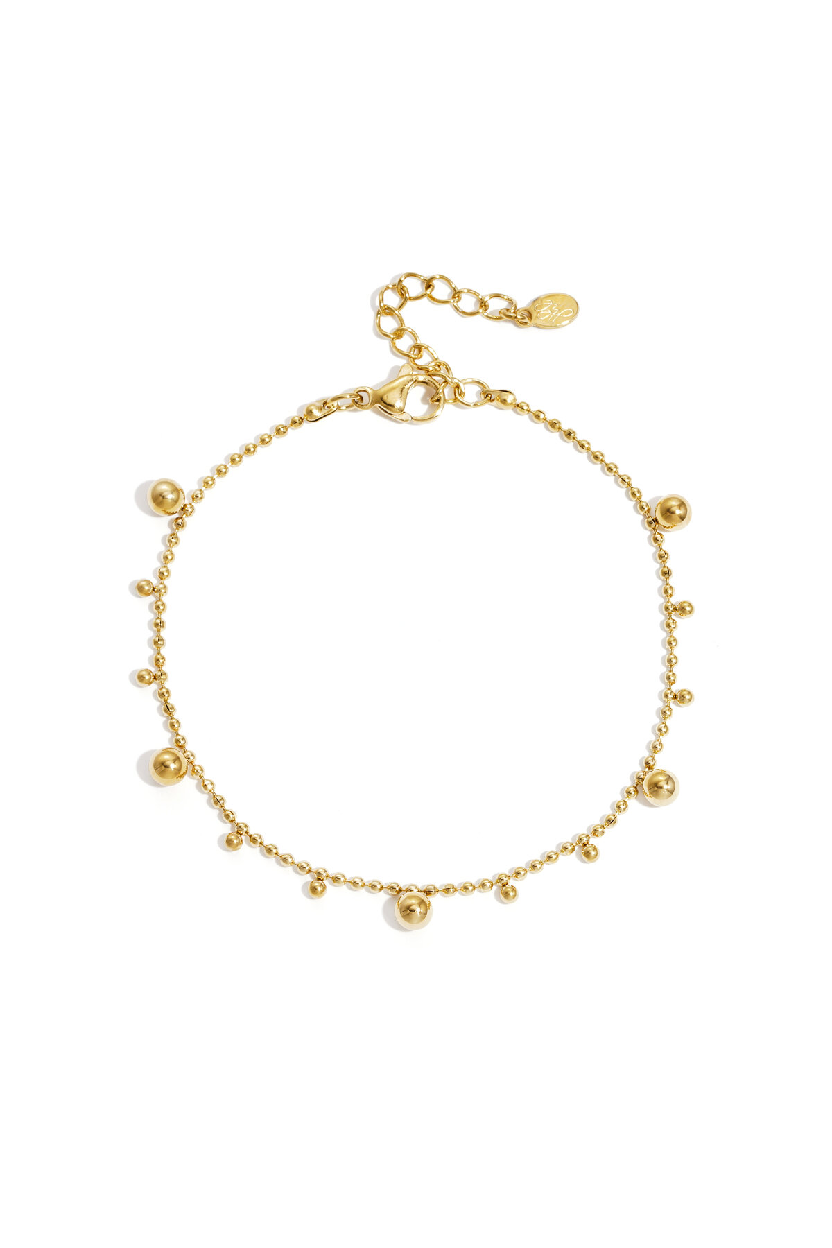 Bracelet with alternating balls h5 