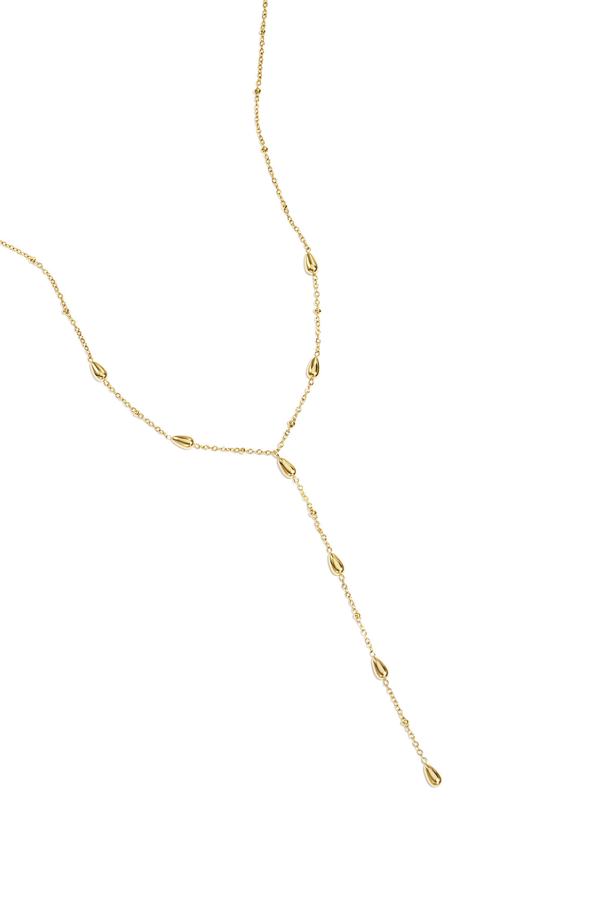 Y-line necklace with stones 2