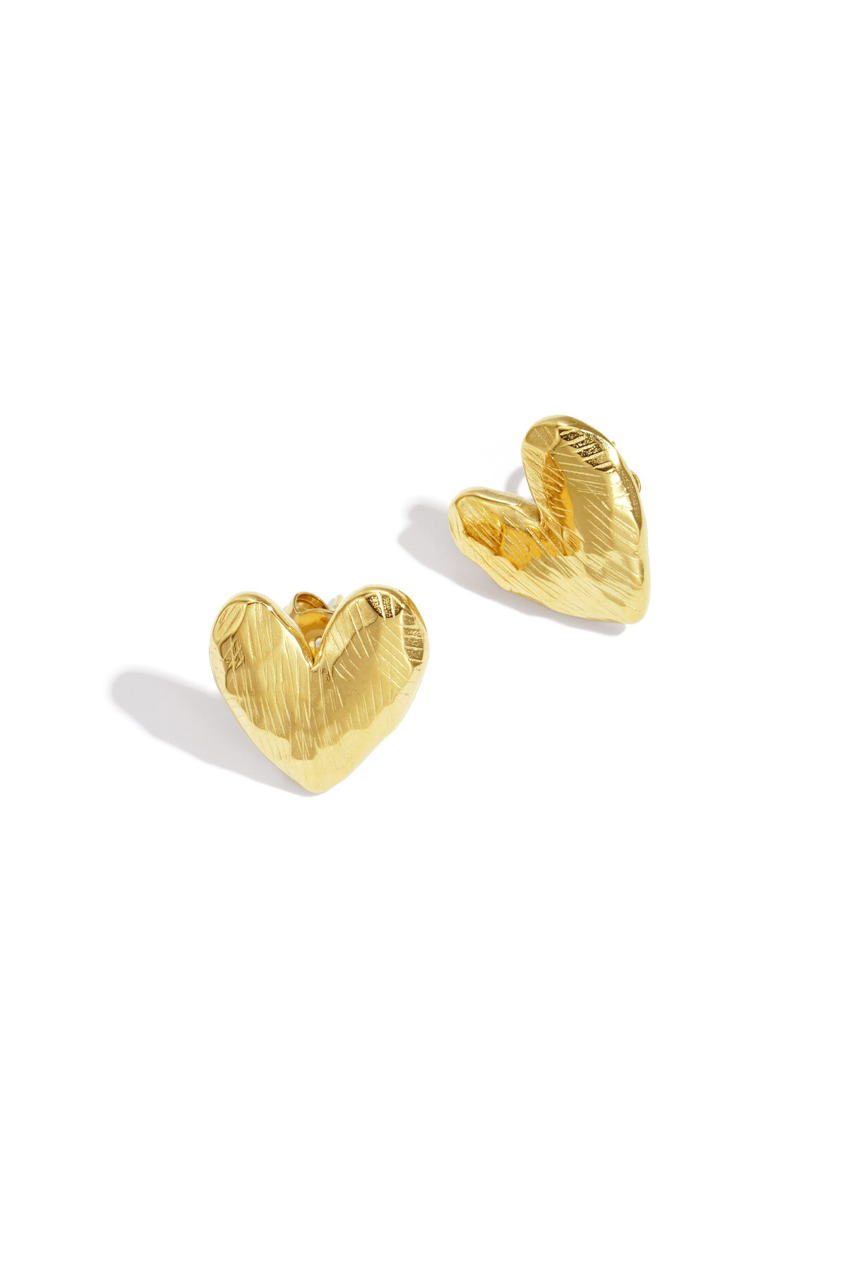 Orecchini a bottone a forma di cuore, semplici, quotidiani, semplici, gioielli da donna