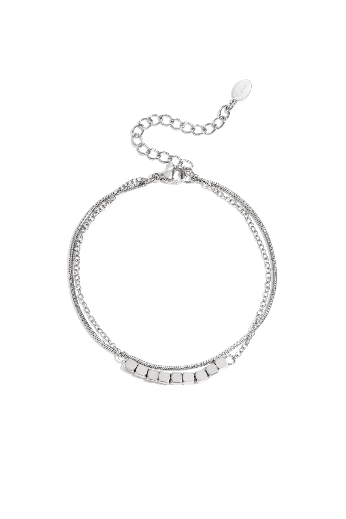 Groothandel RVS Ketting Armband voor Vrouwen Meerlagig Casual Dagelijks Dragen Yehwang, foto 3 van 3