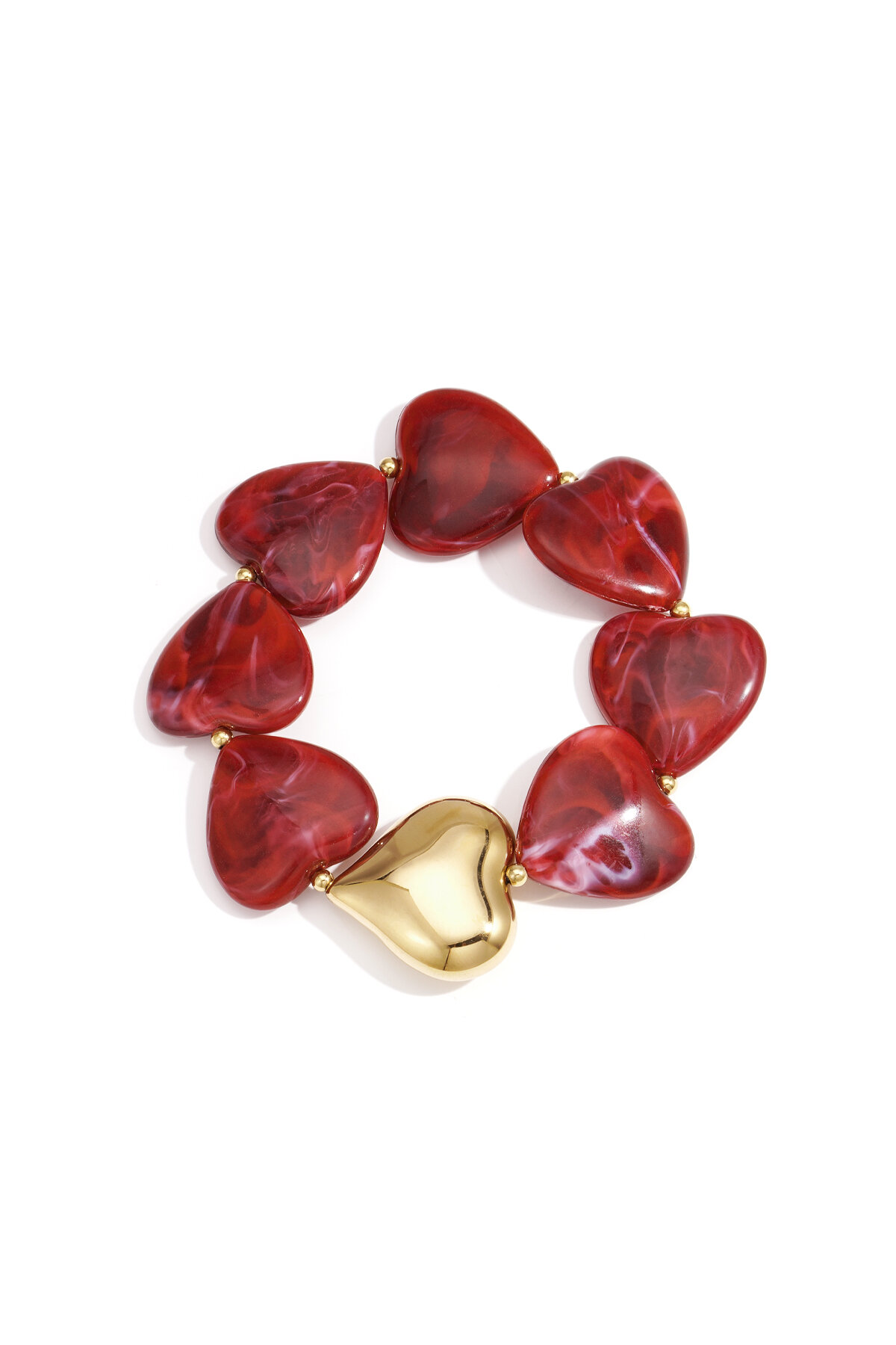 Acrylic Beaded Bracelets Heart Retro Daily Classic Series Women's jewelry 2