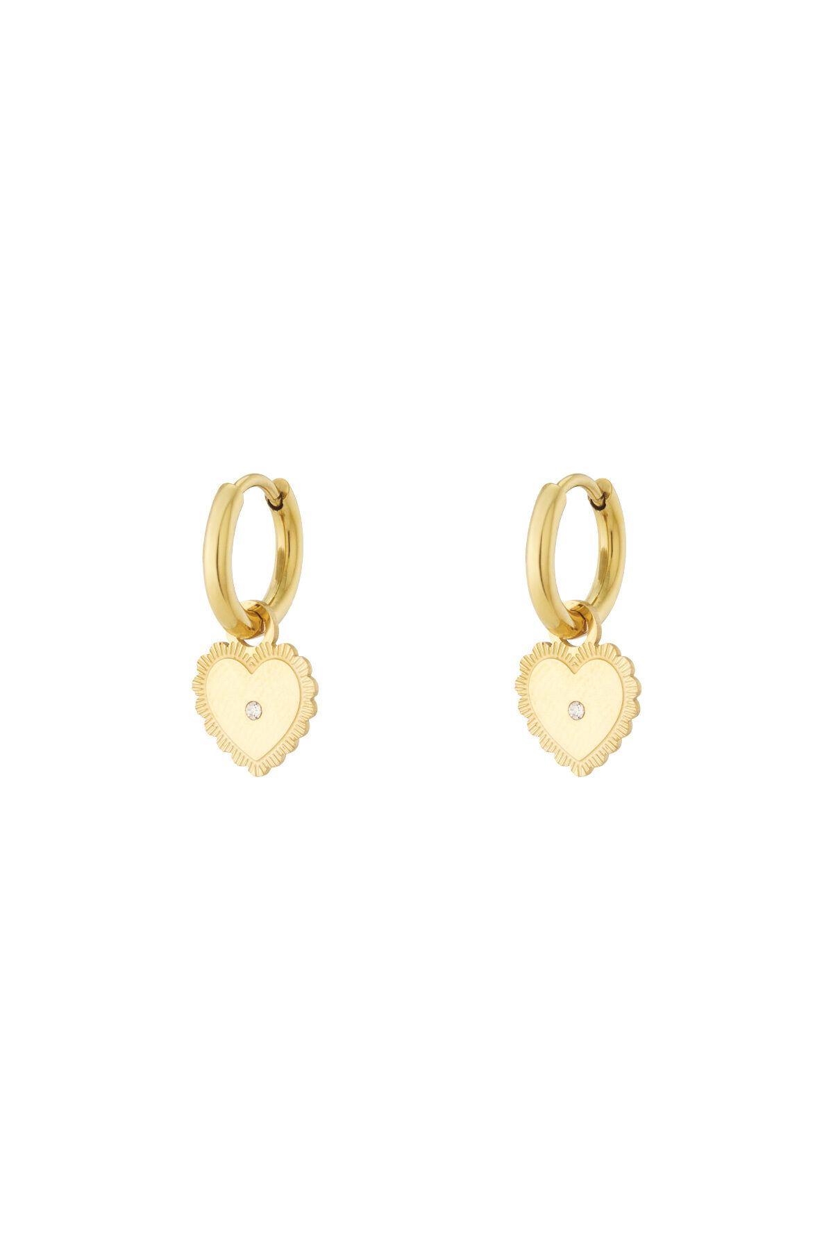Mini dot heart earrings h5