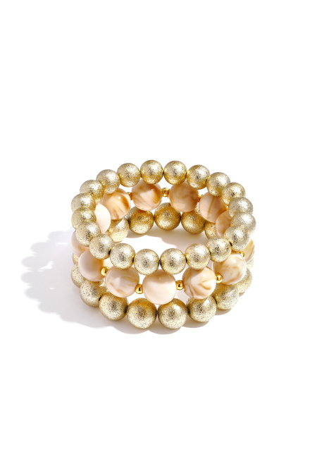 Bracelets set of 3 with beads