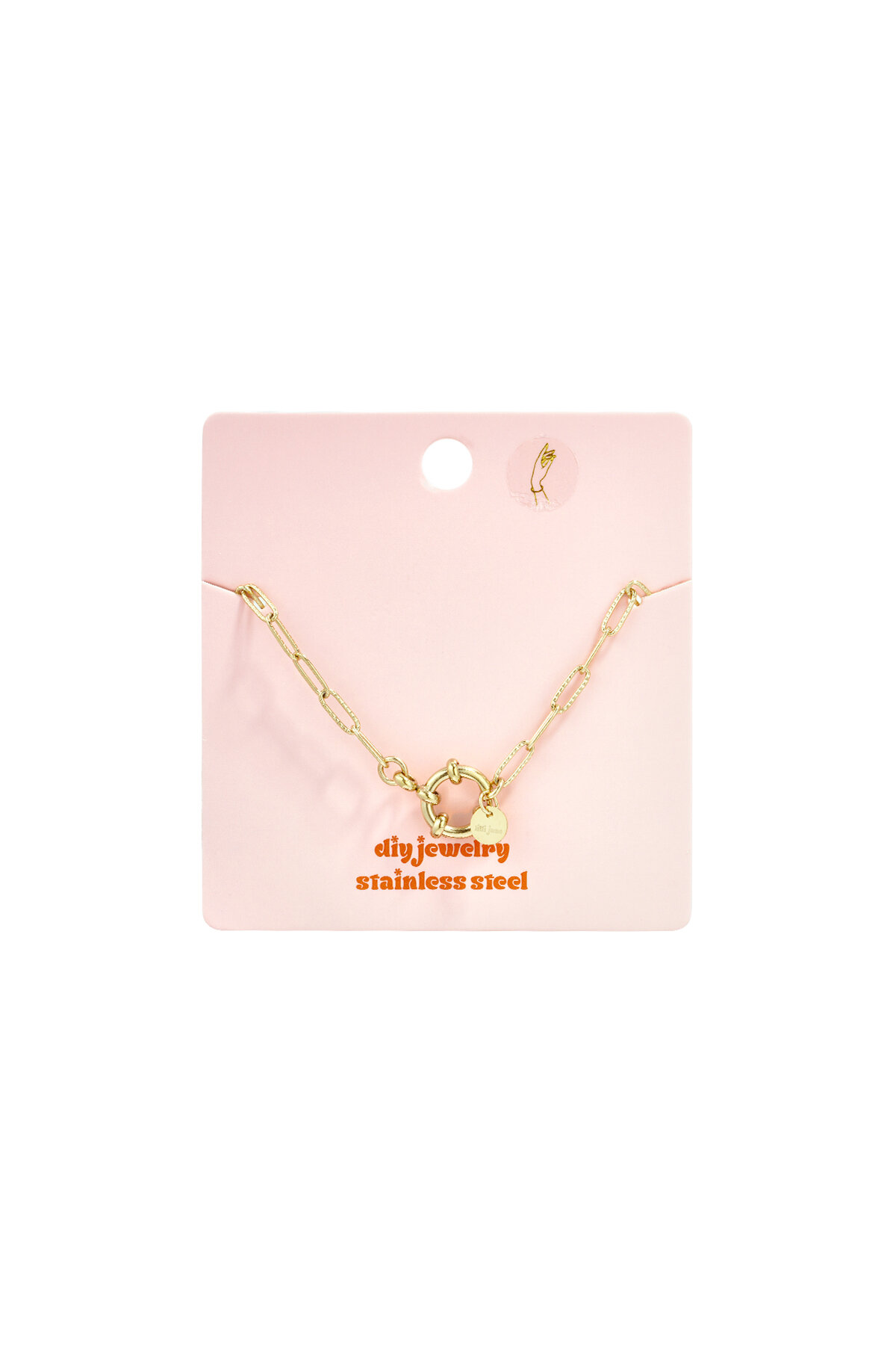 Bracelet with front clasp and oval links Picture6