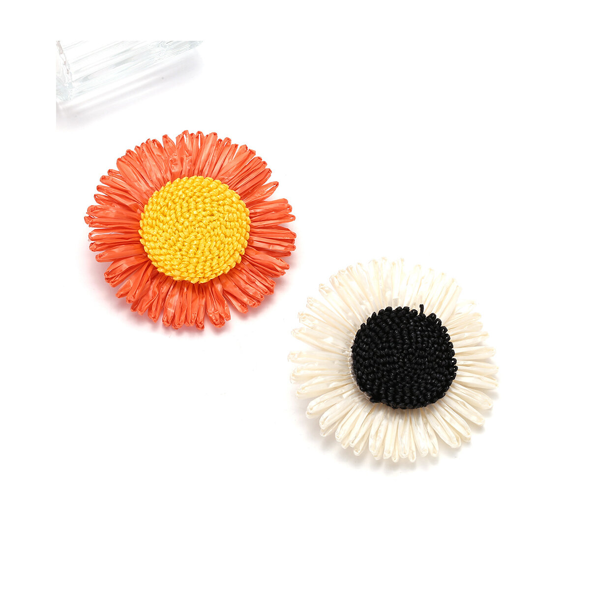 Romantische Serie: Haarspangen aus Bast mit süßen Blumen Bild2